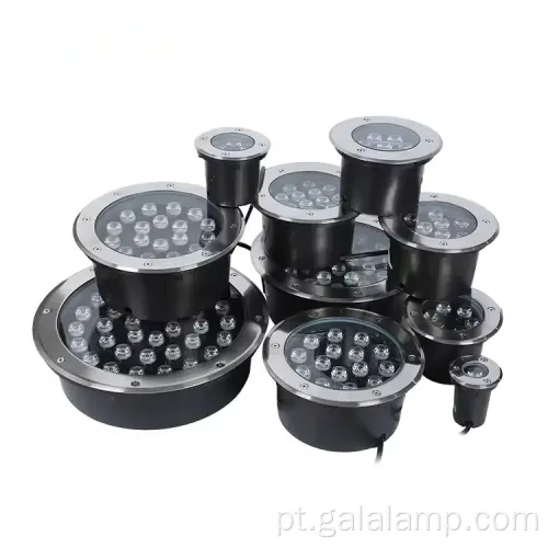 Iluminação LED subterrânea RGB com controle remoto